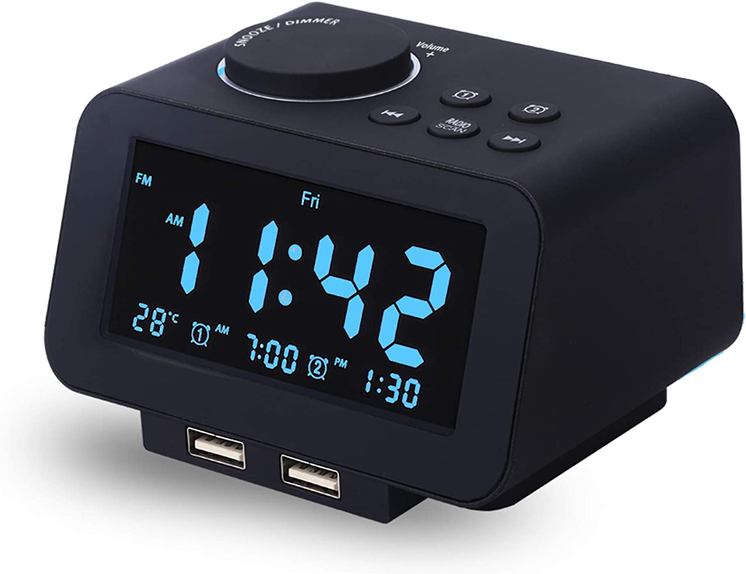 Emerson SmartSet LED Alarm Clock Radio