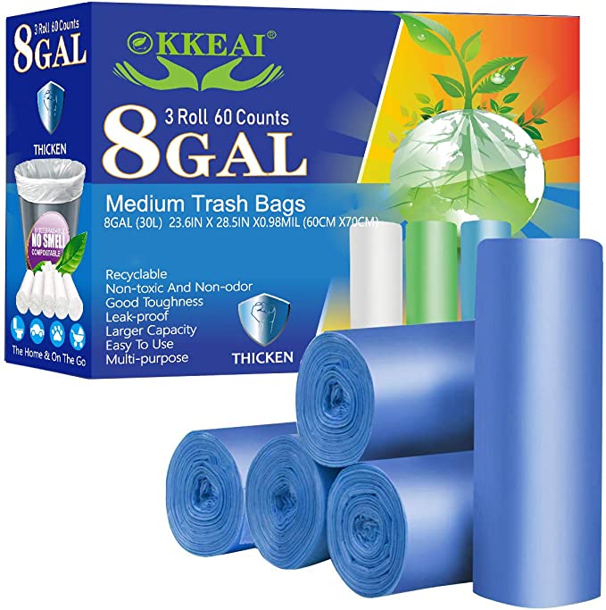 Buy Biodegradable Trash Bags, 2.6 Gallon, 10L, leak proof 0.78