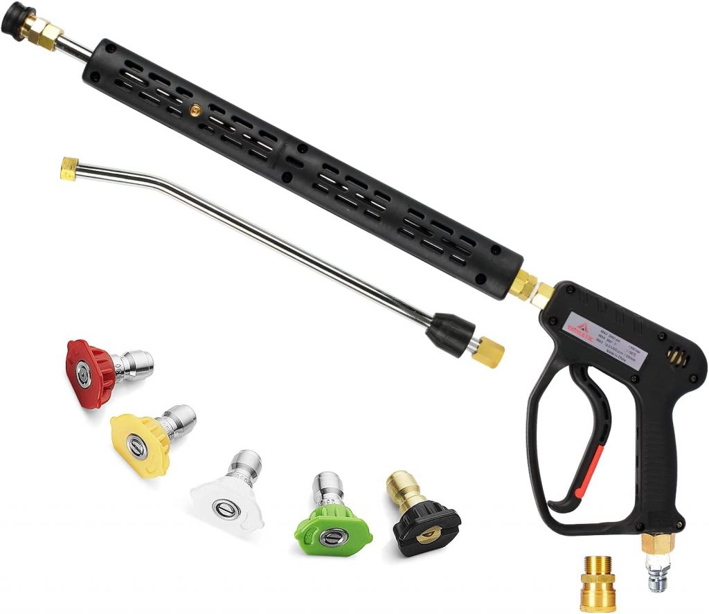 M Mingle Brass Universal Power Washer Gun 4000 Psi 8637