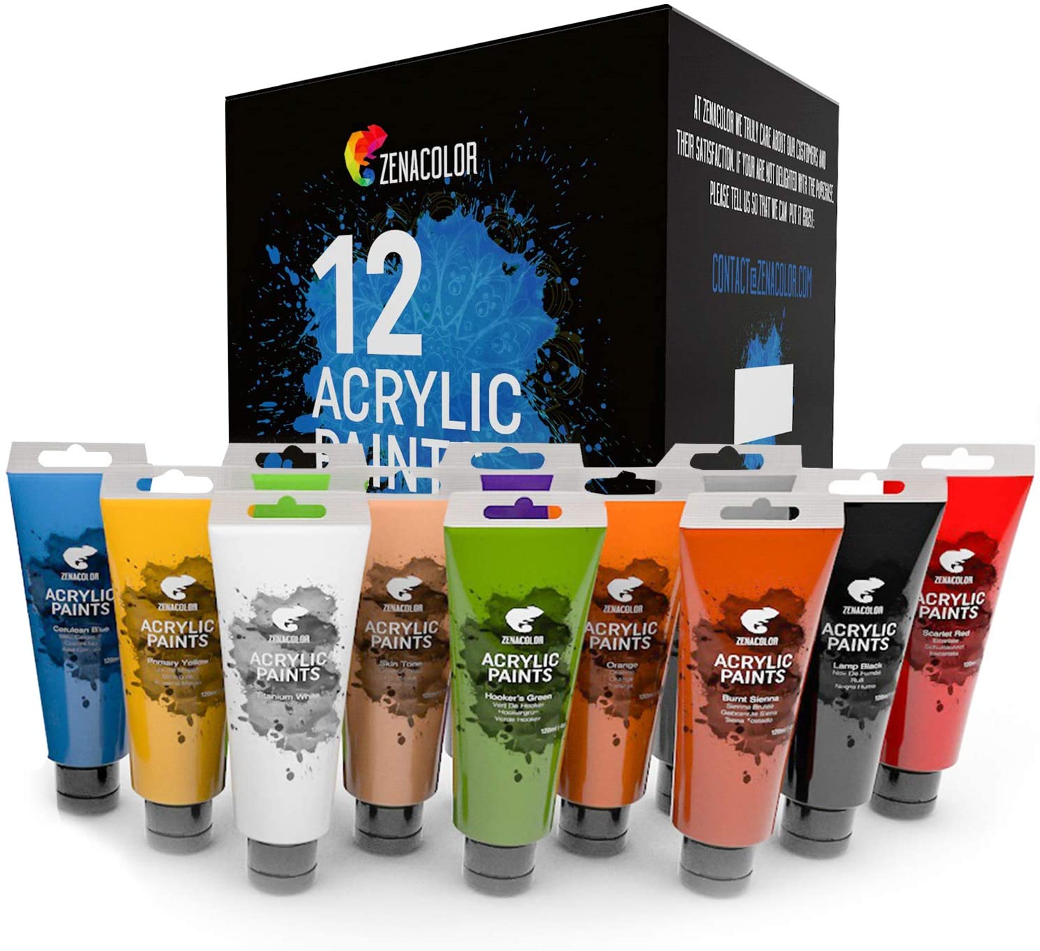 Zenacolor Water Based Acrylic Paint Set