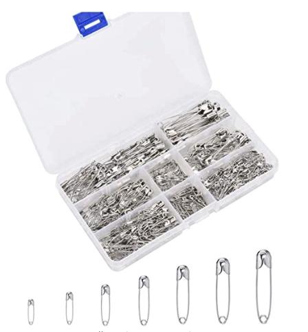 Colored Steel Safety Pins, Quantity Per Pack: 500 Pieces Per Box at Rs  100/box in Sonipat