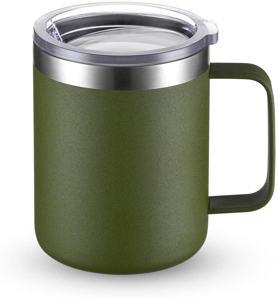  VOLCAROCK Coffee Mug with Handle and Lid, 16oz Spill