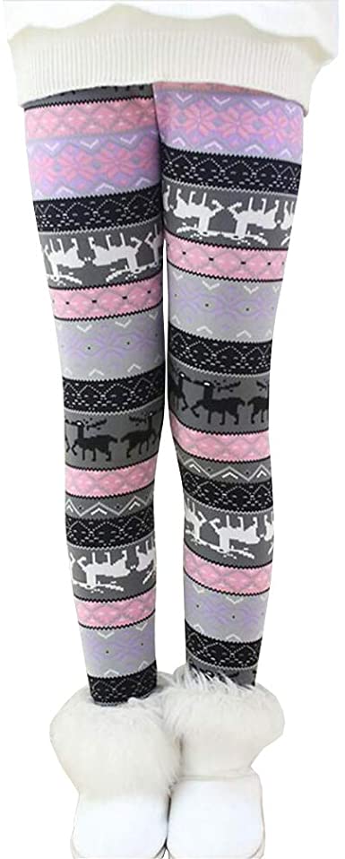 Girls fleece lined leggings