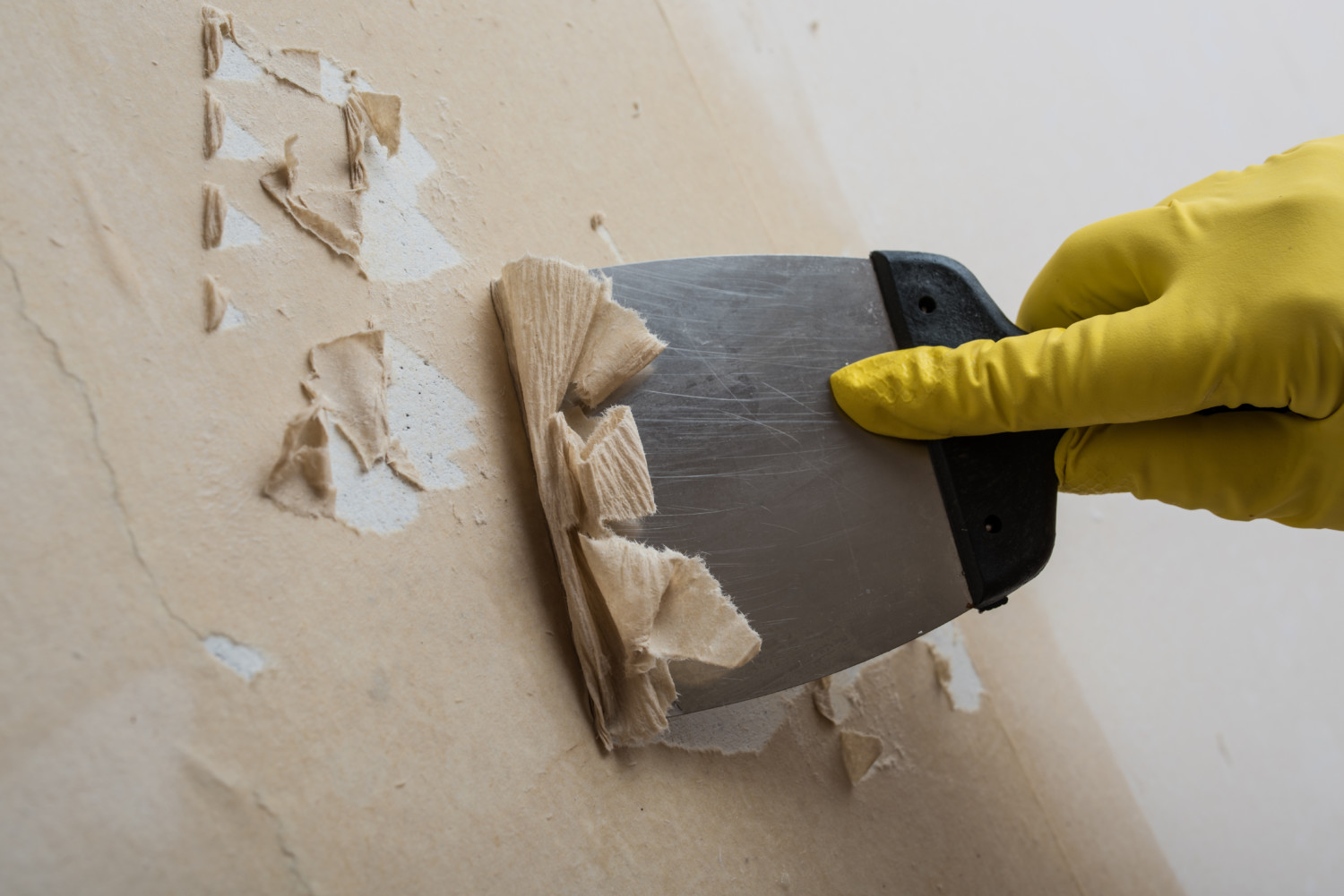 scraping off wallpaper