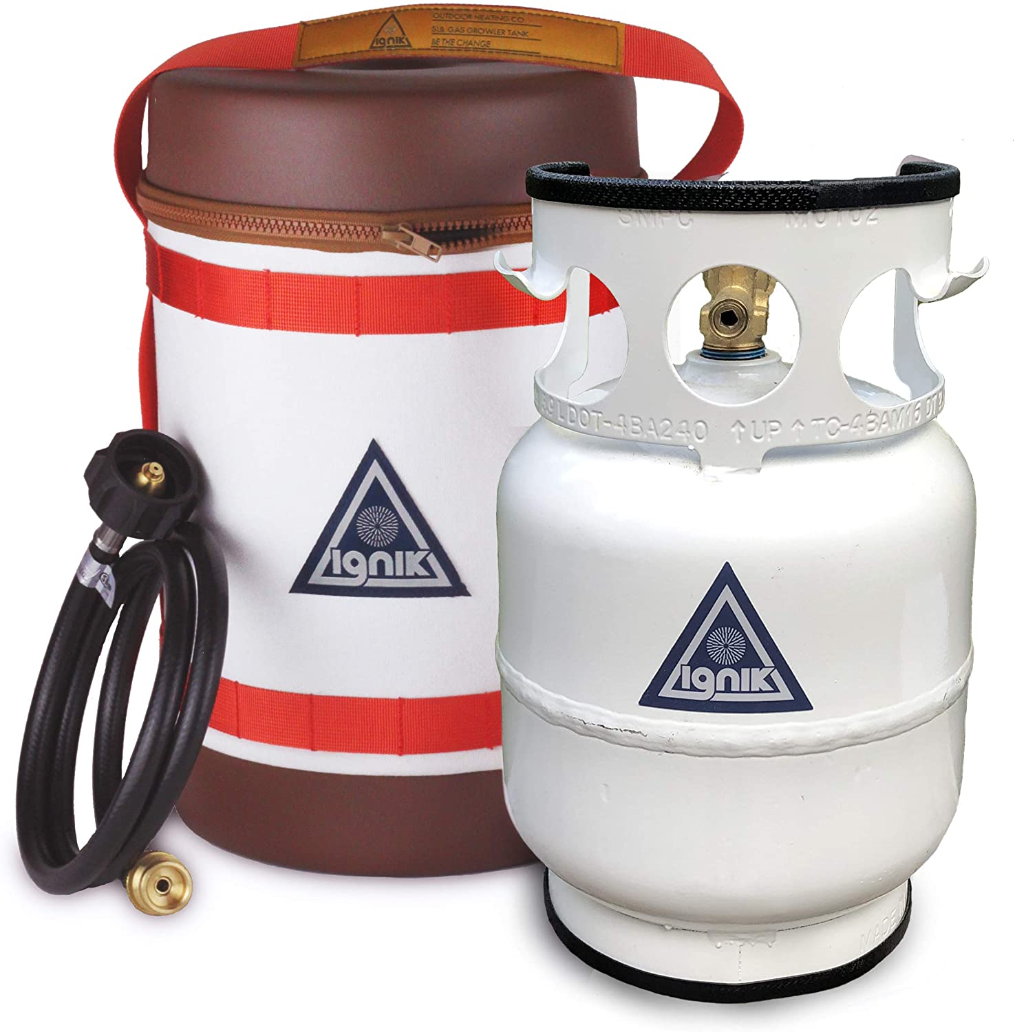 Ignik 5-Pound Refillable Propane Gas Growler Deluxe Kit