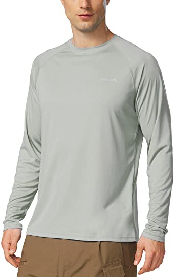 NAVISKIN Men's UPF 50 Sun Protection Hoodie Long Sleeve Sun UV Shirt SPF  Quick Dry Fishing Hiking Shirt