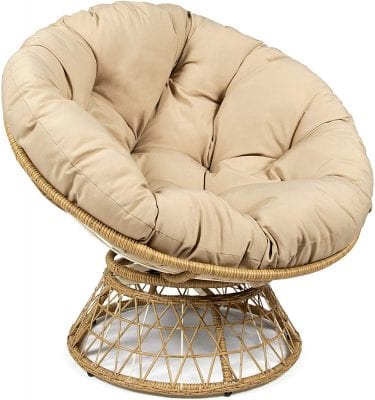 Better Homes & Gardens Swivel Fabric Cushion Papasan Chair