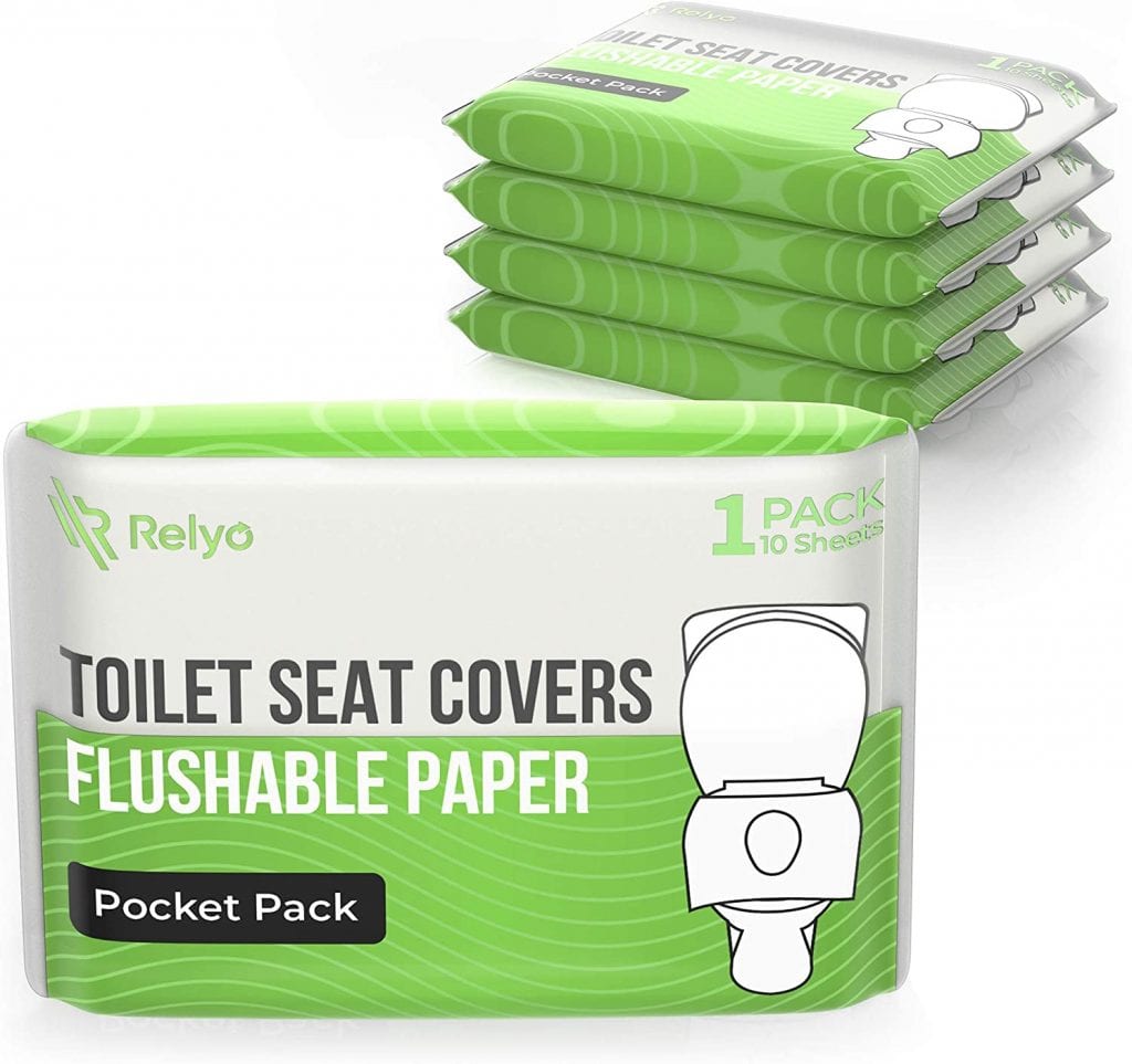 Relyo Thick Flushable Toilet Seat Covers 50 Pack