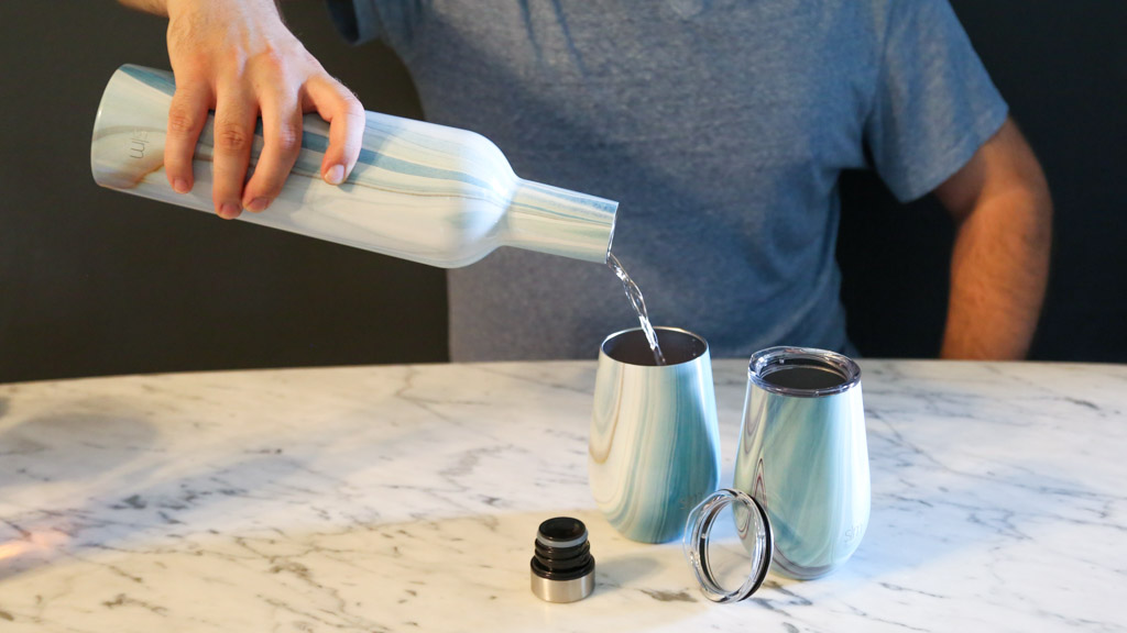 Simple Modern Wine Tumbler and Bottle Gift Set, Vacuum Insulated 750ml  Bottl