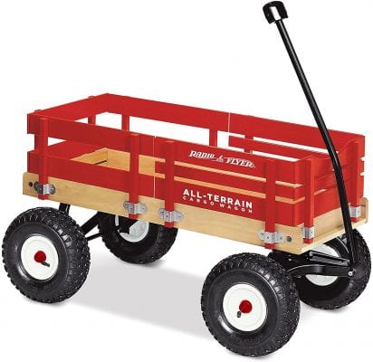 Radio Flyer Smooth Ride Wooden Wagon For Kids