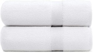 Lynova Plush Towels in Sea - Hotel Luxury Bath Towel - Set of 2 by Standard Textile