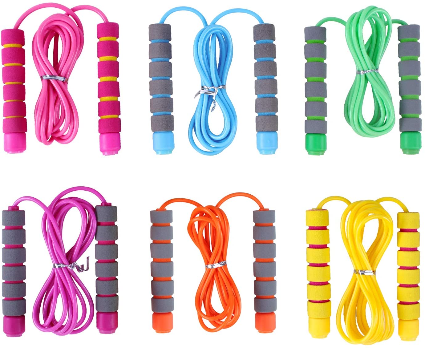 Weyeaa Ergonomic Handle Jump Rope For Kids, 3-pack