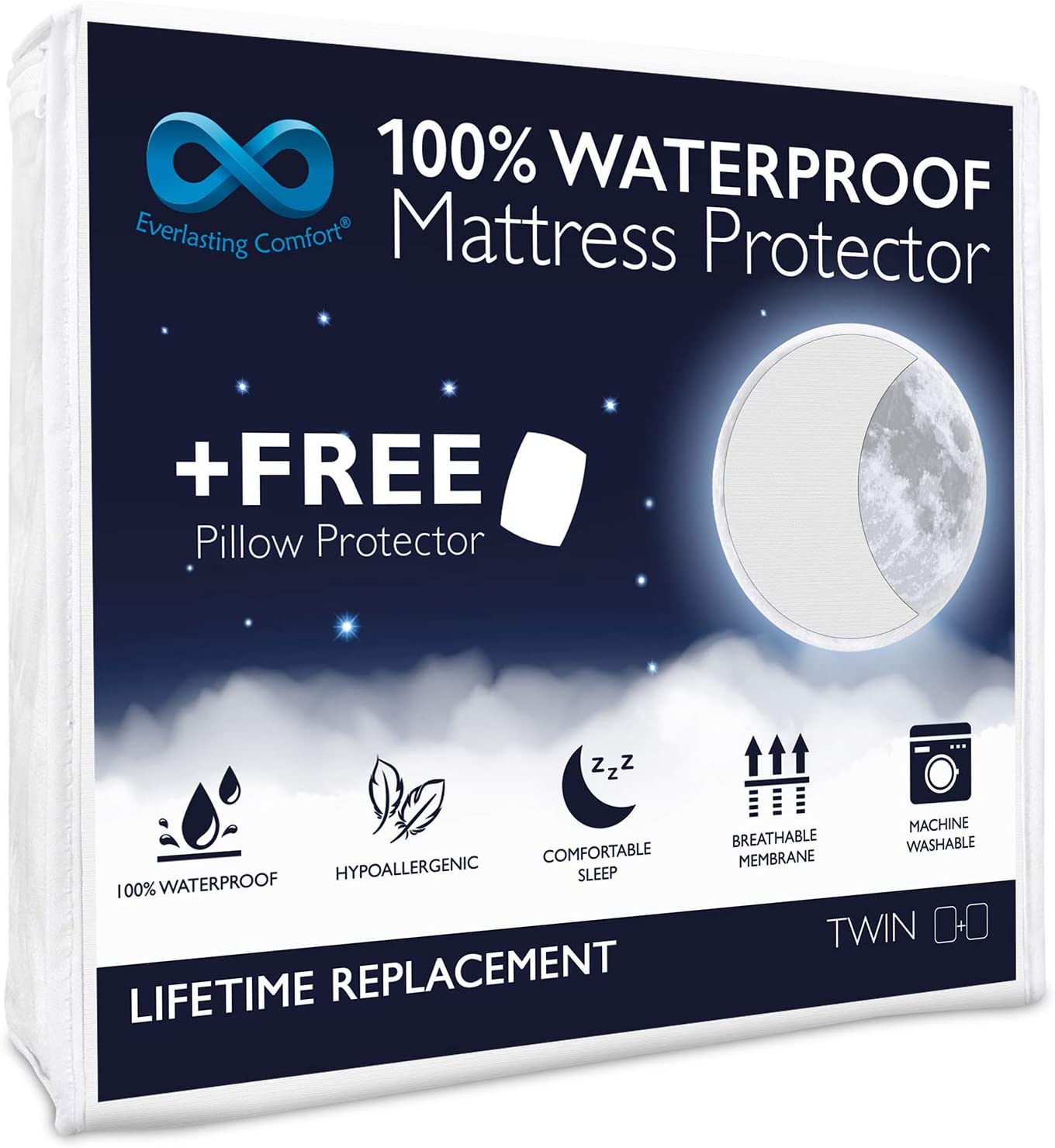 everlasting comfort hypoallergenic waterproof mattress protectors