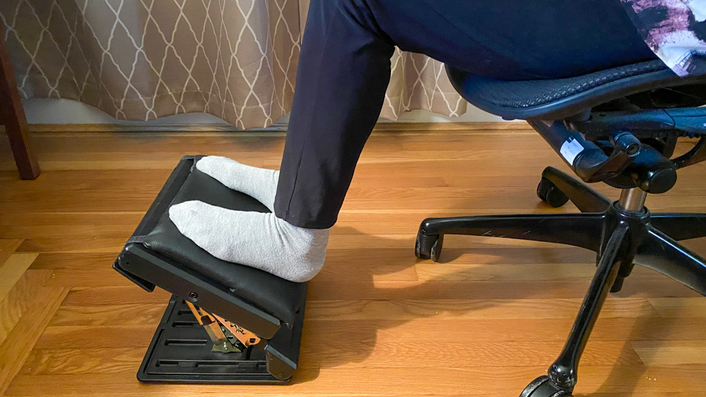 Foot Rest for Under Desk at Work-Versatile Foot Stool with Washable  Cover--Comfortable Footrest with 2 Adjustable Heights for Car,Home and  Office to Relieve Back,Lumbar,Knee Pain-Black 