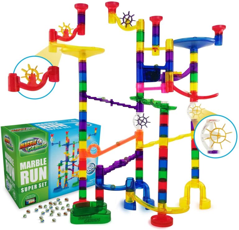 NATIONAL GEOGRAPHIC Glowing Pack & Store Marble Run, 80-Piece