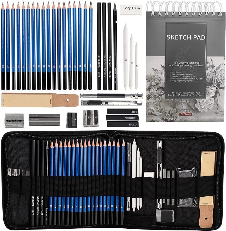 MOOKER Metal Drawing Pencil Set, 40-Piece