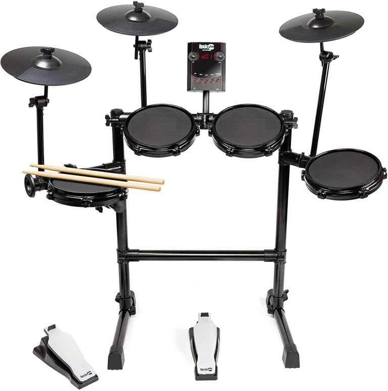 LyxJam Pre-Loaded Sounds Electronic Drum Kit, 7-Piece