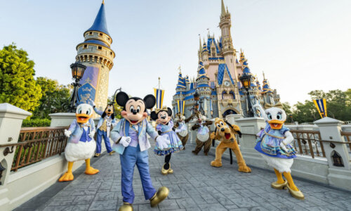 Mickey Mouse and friends at Magic Kingdom