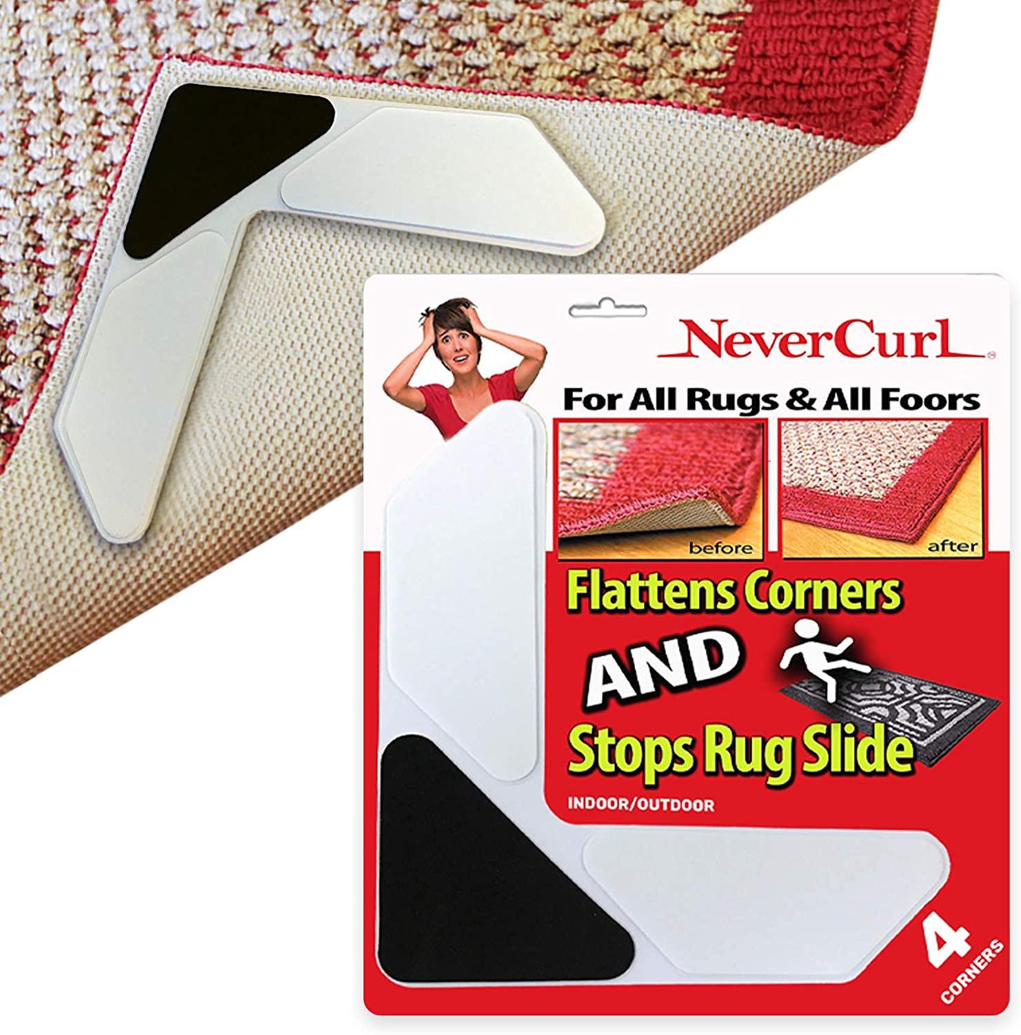 Home Techpro Rug Pads Grippers, Non Slip Washable Grippers for Rug, “Vacuum  TECH” – New Materials to Anti Curling Rug Pad : Keep Your Rug in Place &  Make Corner Flat and
