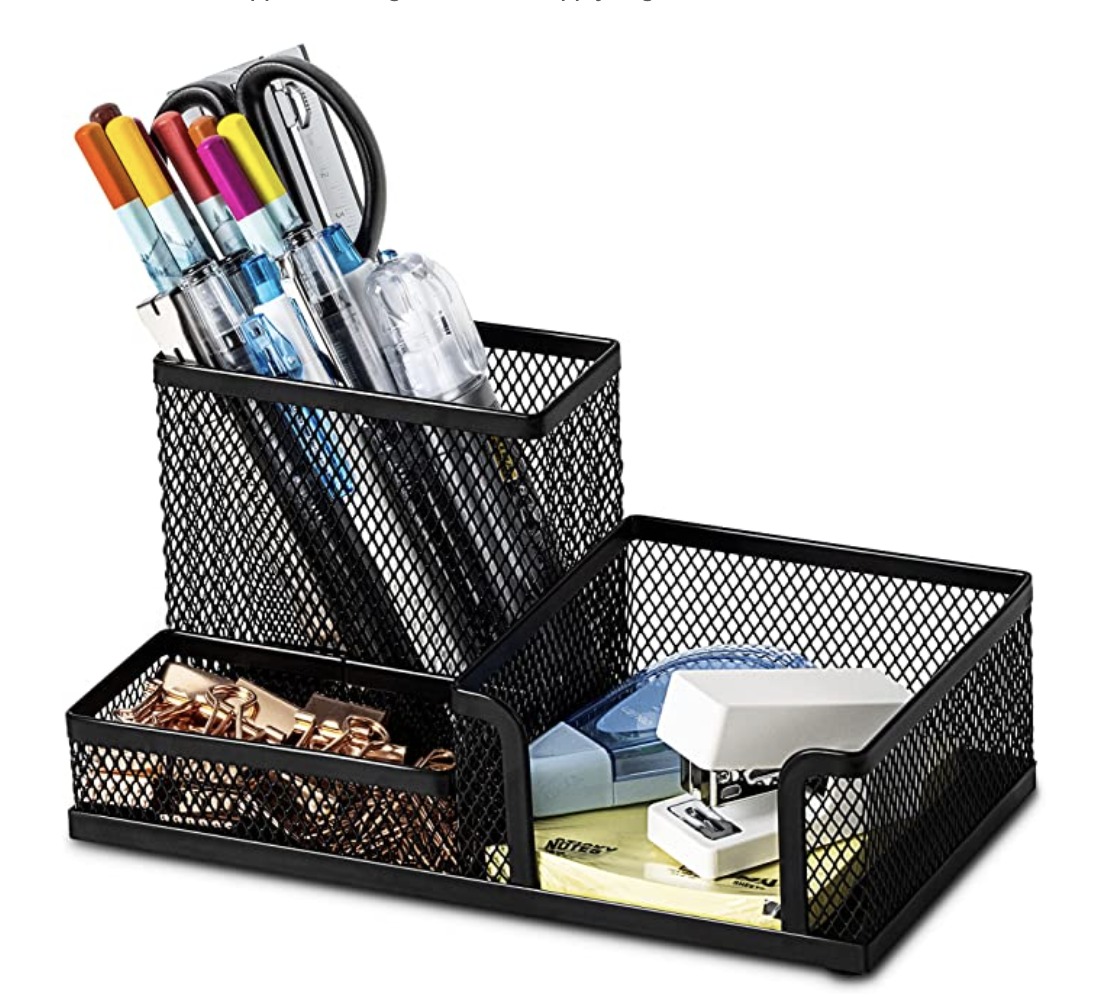 Dropship Metal Mesh Pencil Holders Desk Organizer With 9 Compartment Pen  Holder Storage to Sell Online at a Lower Price