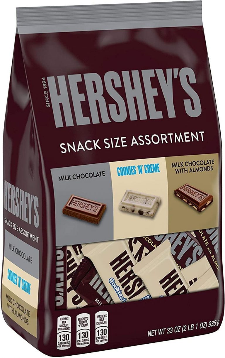 Hershey’s Snack Size Assorted Flavor Candy Bars, 33-Ounce