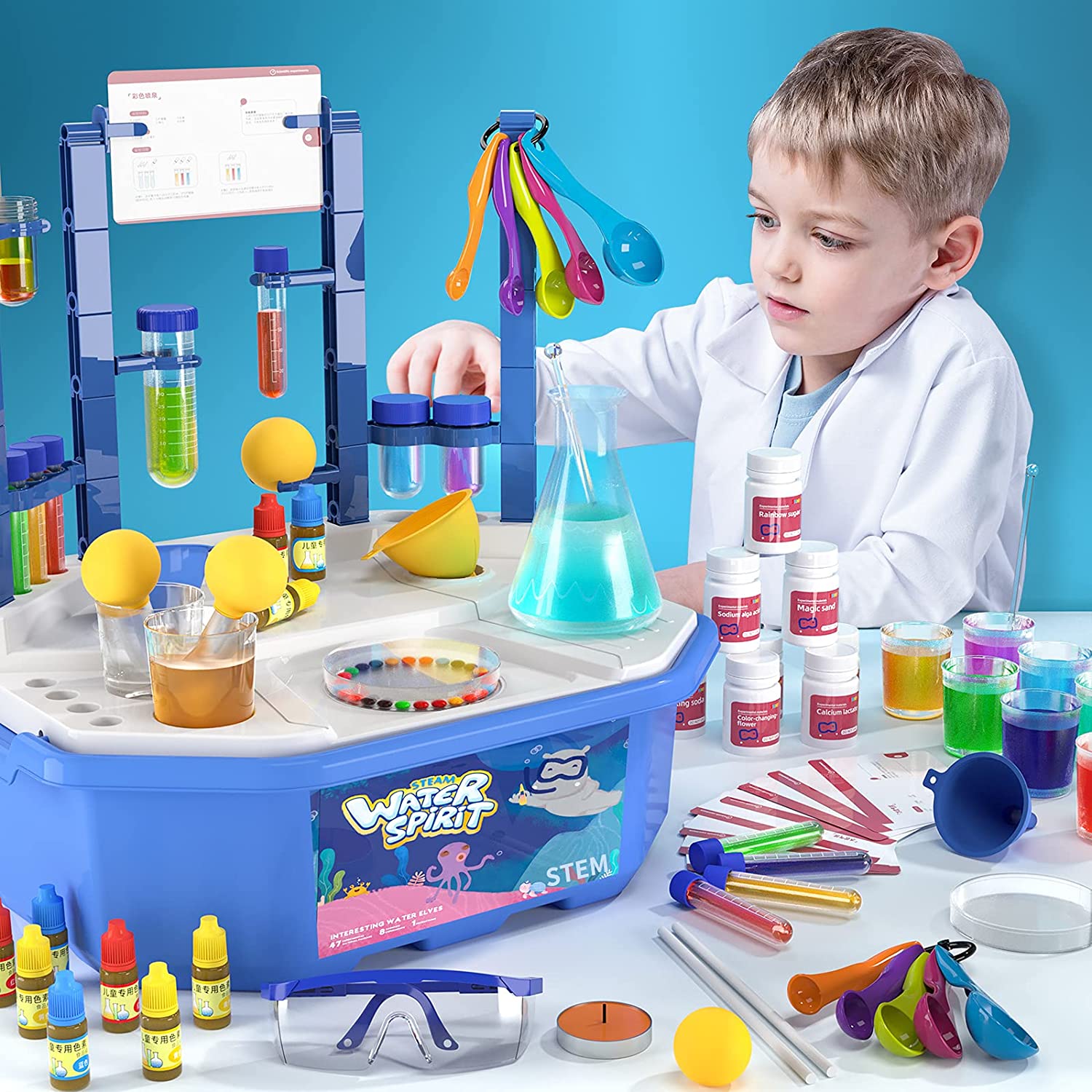 70 Lab Experiments Science Kits for Kids Age 4-6-8-12 Educational Scien