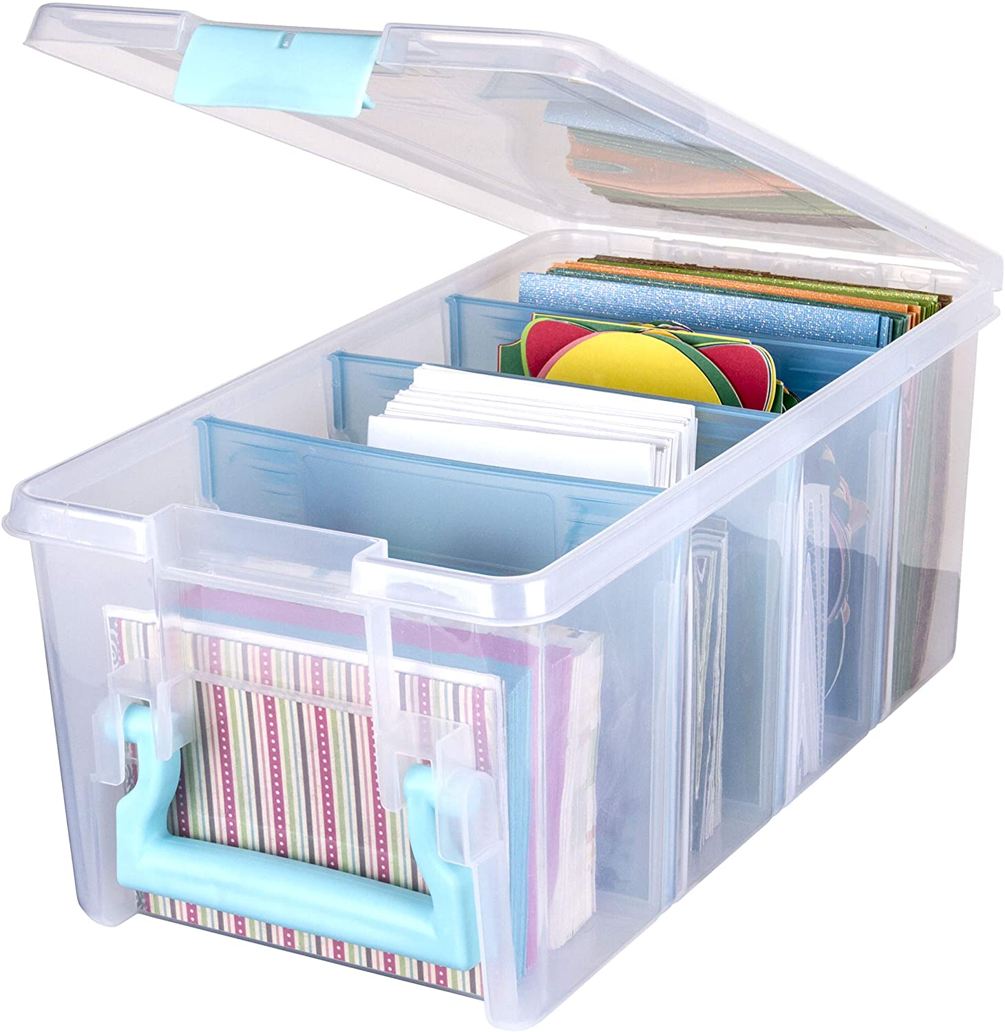 Folding Portable Storage Chest Bins Plastic Transparent Books