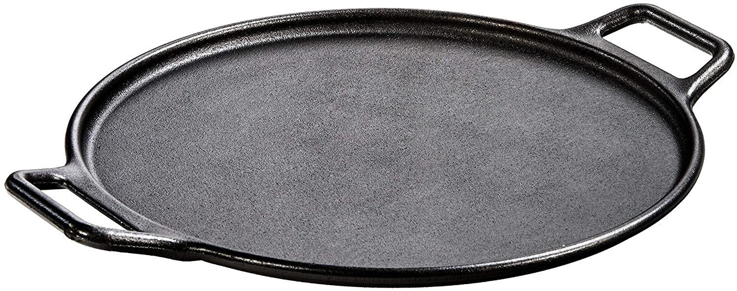 Backcountry Iron 13.5 Inch Cast Iron Pizza Pan with Loop Handles