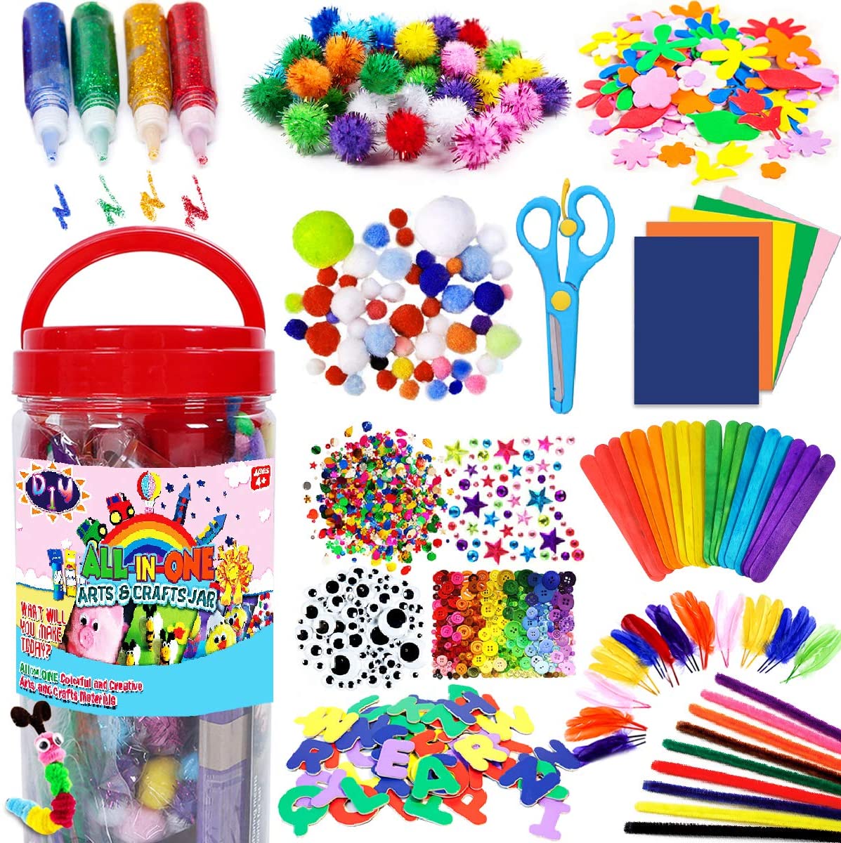 Arts & Crafts Supplies Kits & Materials Set for Kids, Toddler - Carl & Kay