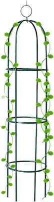 LeJoy Garden Iron Round Obelisk Trellis Climbing Plant Support