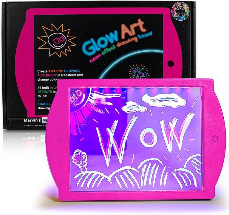 marvins-magic-glow-art-drawing-board-fluorescent-pens-light-up-toys-for