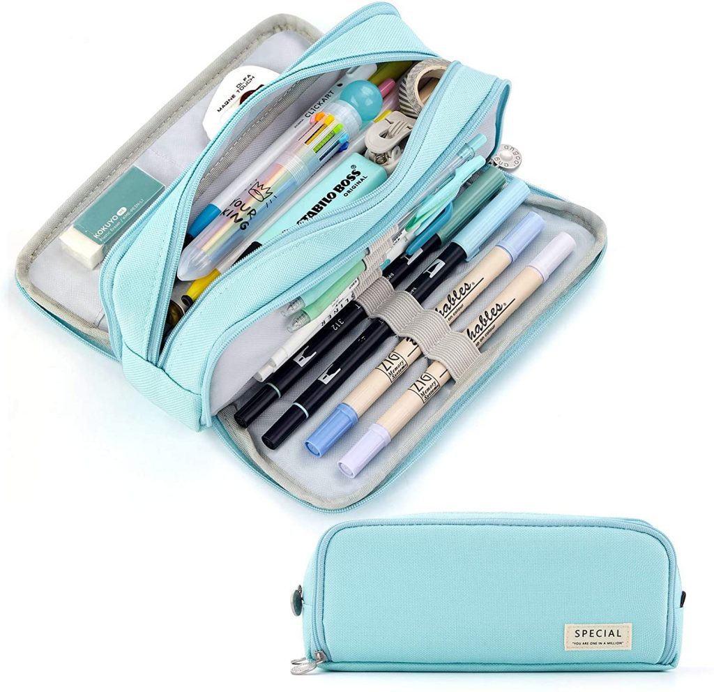 HVOMO Handheld Zippered Pencil Case