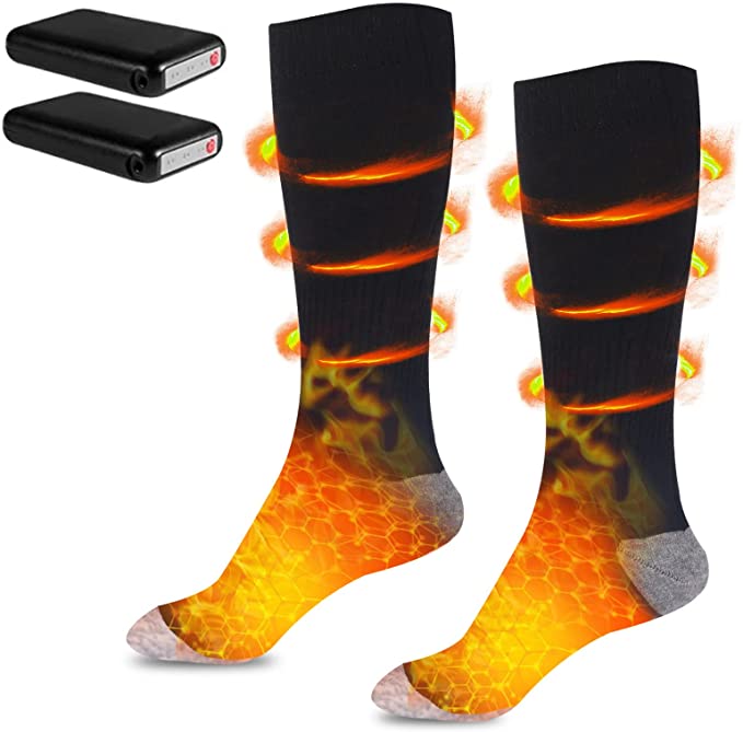 Genovega 4000mah Portable Battery Heated Socks For Women