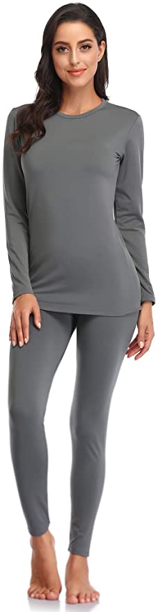 HGps8w Thermal Underwear for Women Fleece Lined Tank Tops - Warm