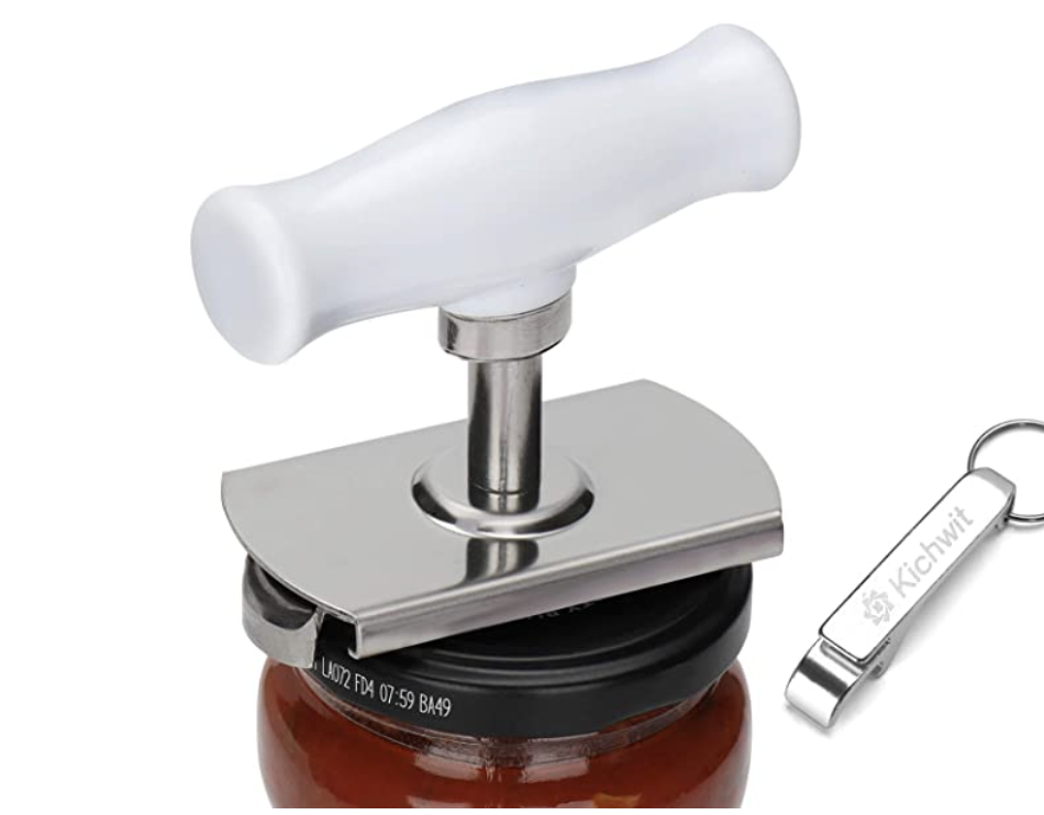 2023 Adjustable Stainless Steel Lid Opener, Easy Twist Jar Opener and  Bottle Cap Remover, Ergonomic Design Kitchen Tool, Perfect for Individuals  with
