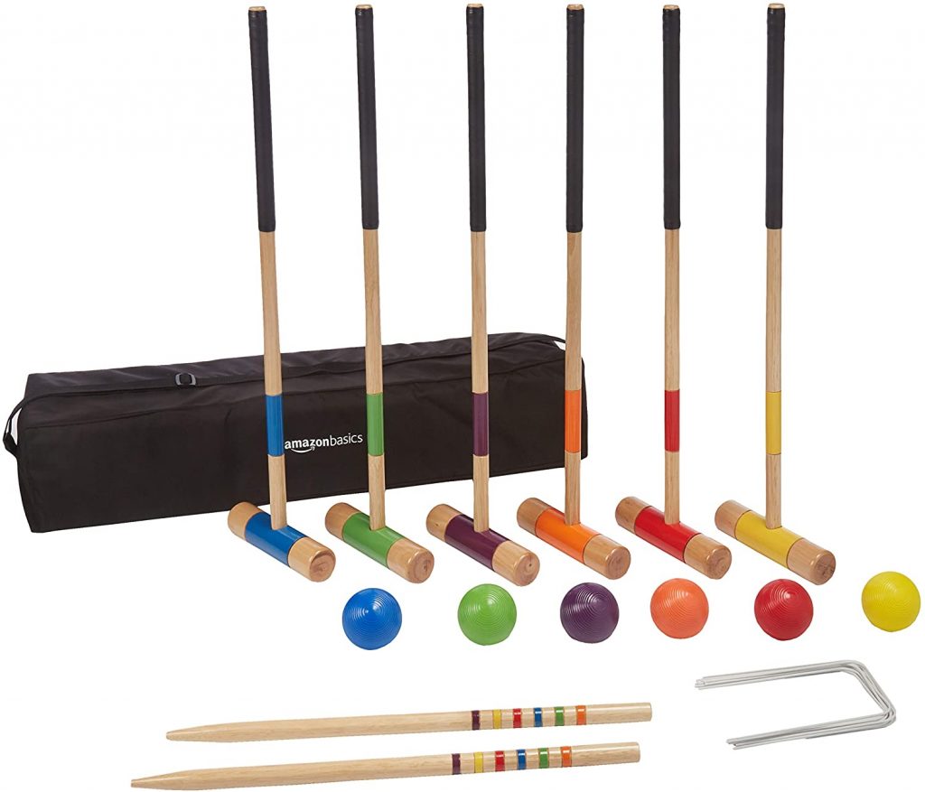 Franklin Sports Locking Metal Joints Mallets Croquet Ball Set