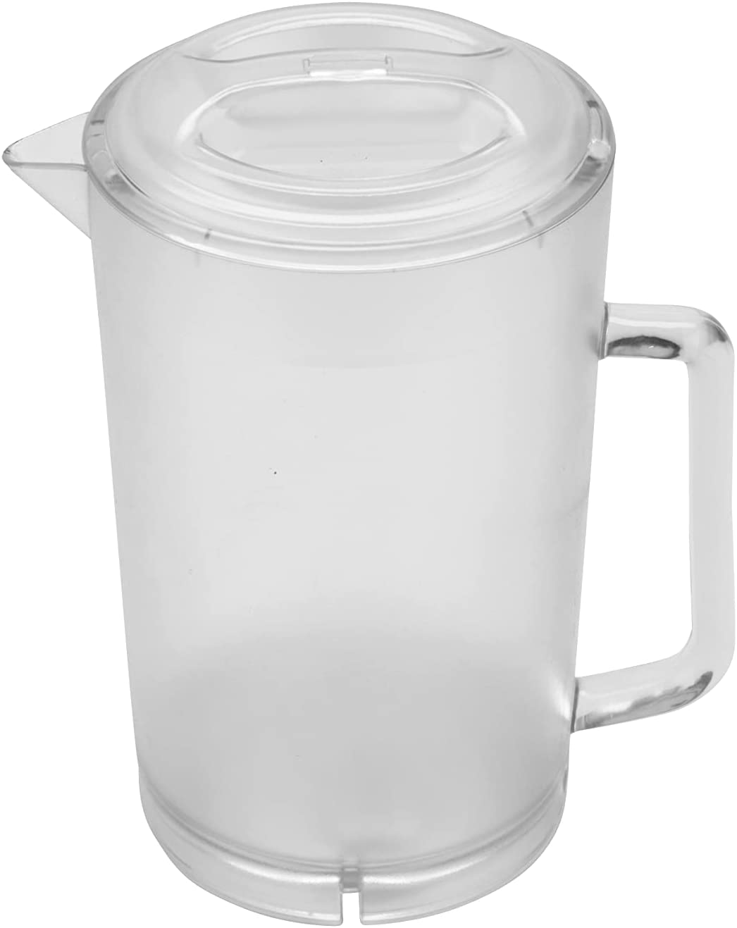 Rubbermaid Simple Pour 2 Quart Plastic Pitcher Clear With Red Lid 9 Tall