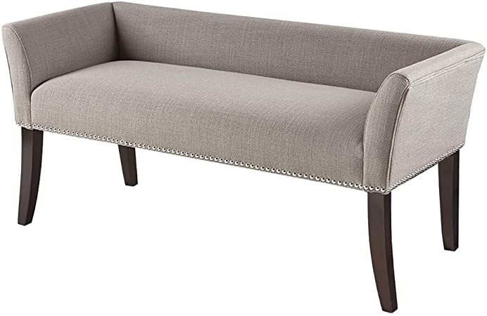 Madison Park Welburn MP105-0471 Nailhead Accents Upholstered Bedroom Bench