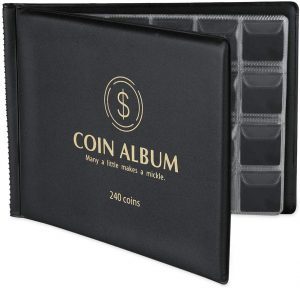 Coin Collection Book Photo Album Portable Coin Album Holders Transparent Coin  Collector Book Coin Display Book