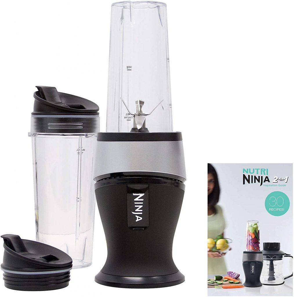 Ninja QB3001SS ToGo Cups & Spout Lids Blender For Protein Shakes