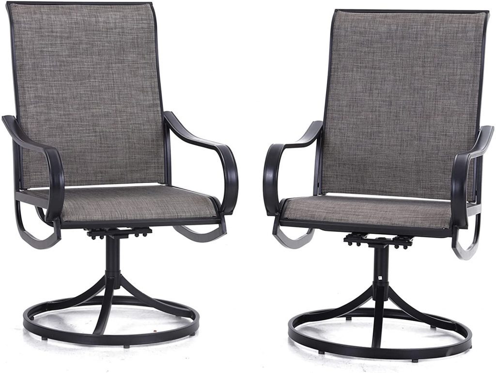 phi-villa-textilene-mesh-metal-swivel-patio-dining-chairs-2-piece-patio ...