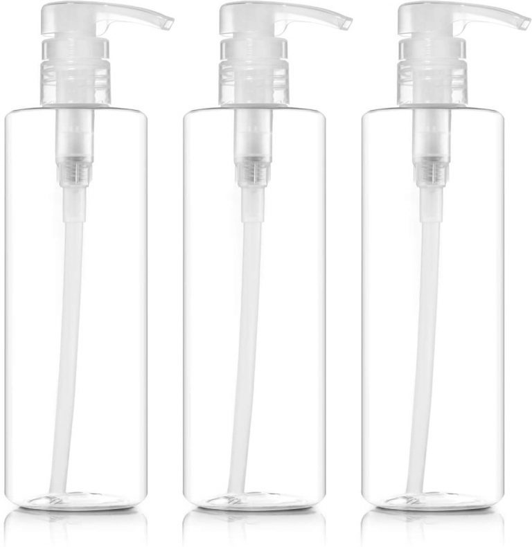 Bar5F BPA-Free 16-Ounce Plastic Bottle Pump Dispensers, 3-Count