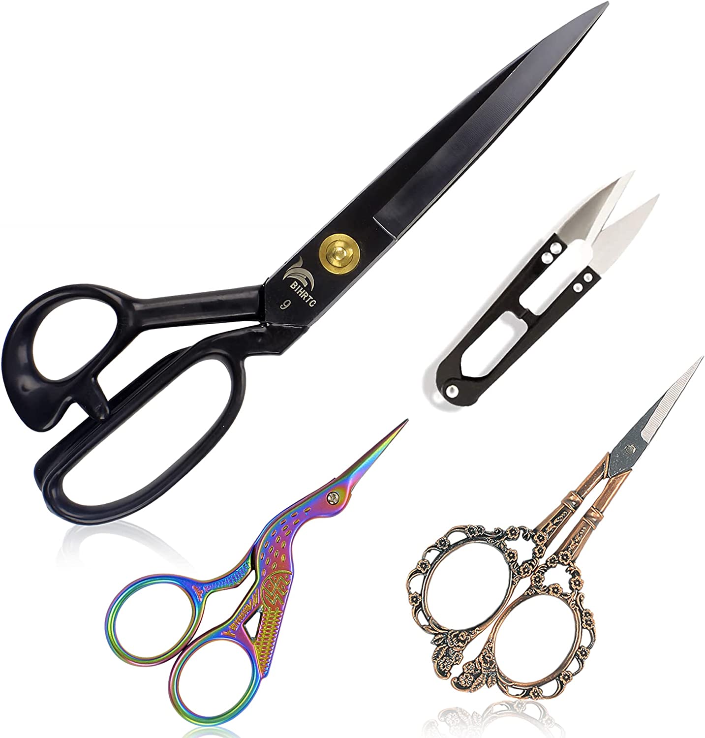 iBayam Household Straight Sewing Scissors, 3-Pack