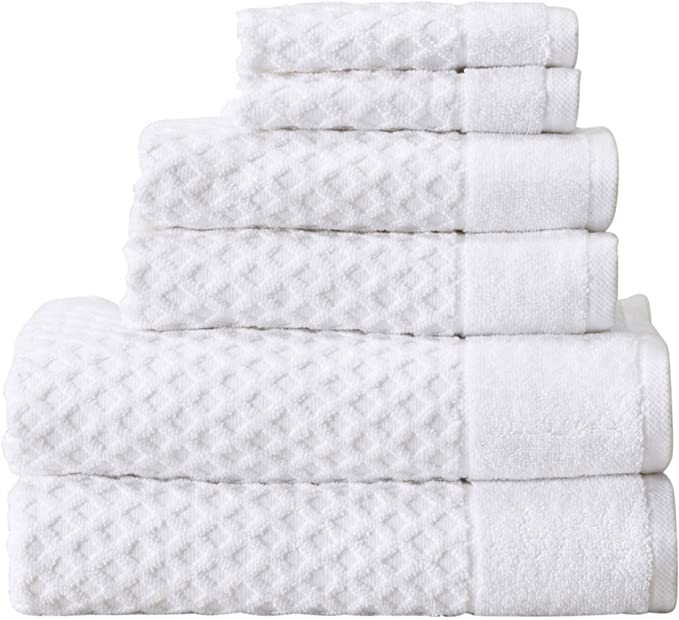 Brand – Pinzon 4 Piece Egyptian Cotton Bath Towels Set - White