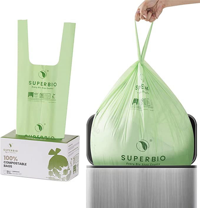 Hippo Sak Trash Bag With Handles 13 Gallon, Trash Bags