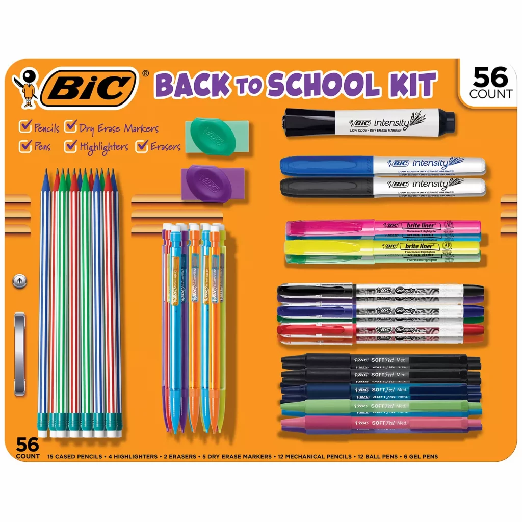 Sam's Club's school supplies deals include $ on a 56-piece Bic writing  kit