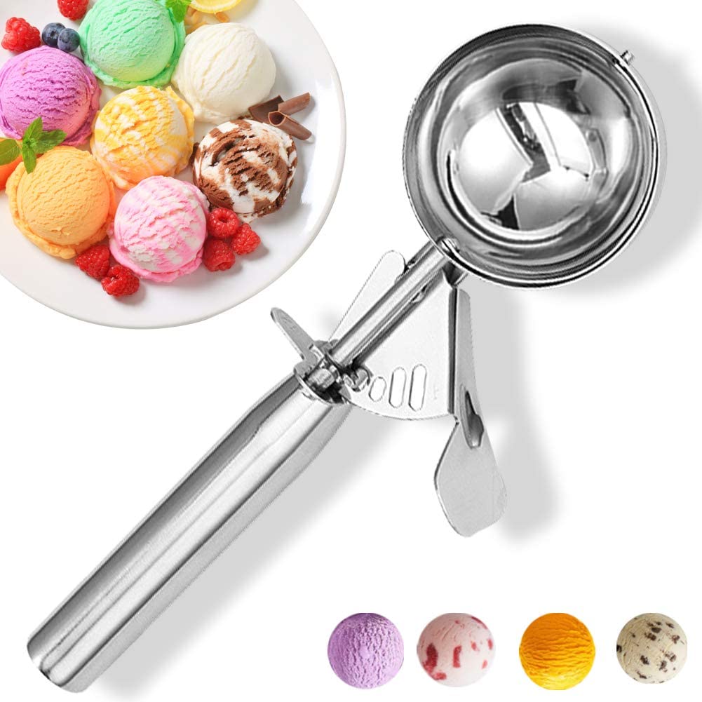 Ice Cream Scoops, Stainless Steel Cookie Dough Scoop Set in 3 Assorted  Sizes (3 Pack), PACK - Kroger