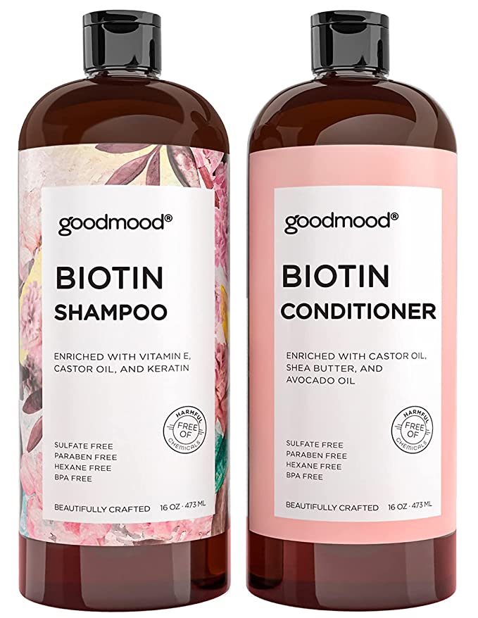 GoodMood Biotin DHT Blockers Hair Growth Shampoo &