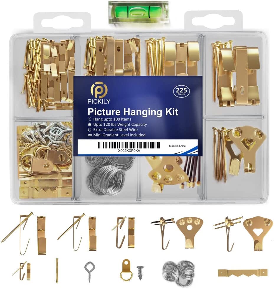 Picture Hanging Kit - 100 Feet Stainless Steel Hanging Wire, 60