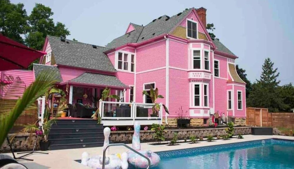 Pink Castle Barbie VRBO home